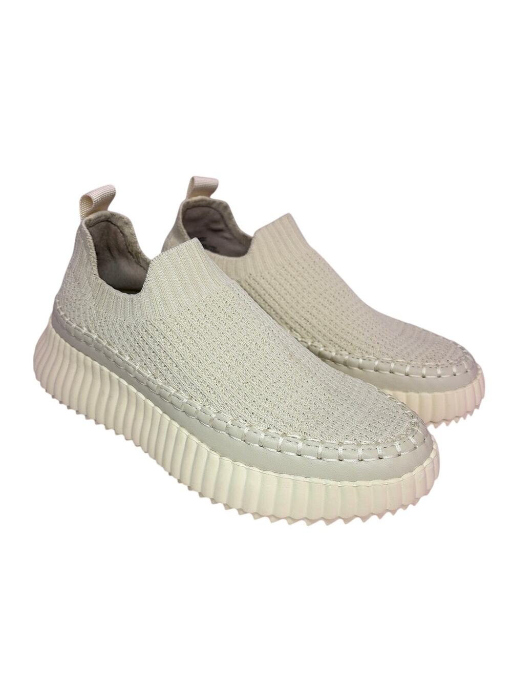 Steve Madden Samarah Minimalist Preppy Waffle Weave Beachy Platform Sneaker 5.5